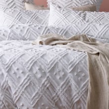 Medallion Vintage Washed Tufted Cotton European Pillowcase